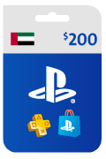 بطاقة بلايستيشن نتورك - بطاقة 200 دولار (المتجر الإماراتي).