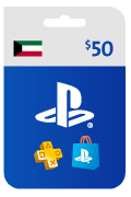 بطاقة بلايستيشن نتورك - بطاقة 50 دولار (المتجر الكويتي).